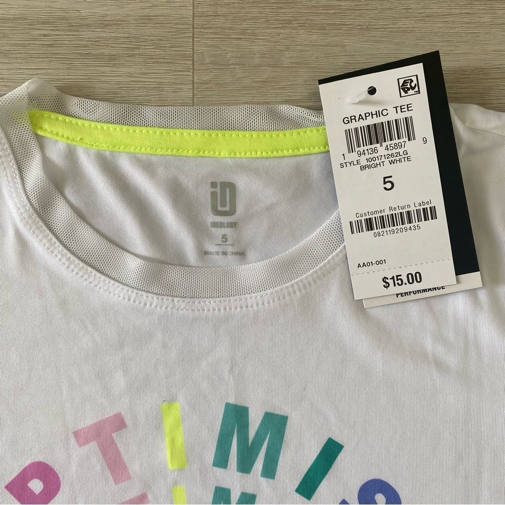NWT- OPTIMIST athletic tee - Picture 3 of 3